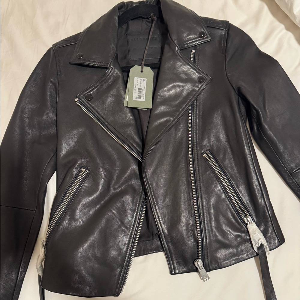 Black Leather Biker Jacket